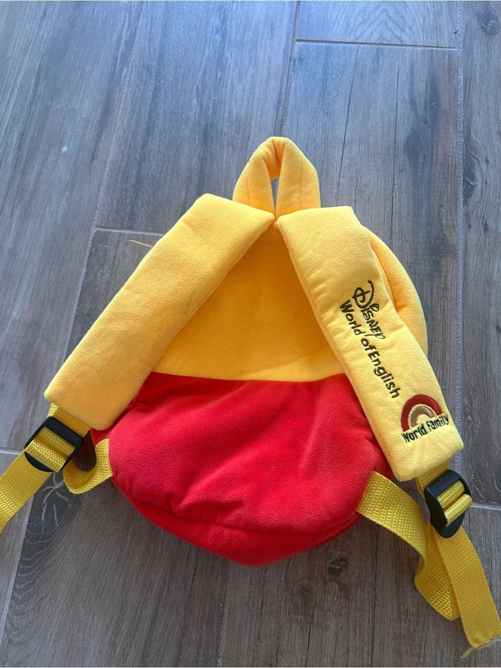 Yellow & Red Winnie the Pooh Plush Kids Backpack